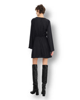 Vestito Lumina satinato applicazione anelli Mondello Store